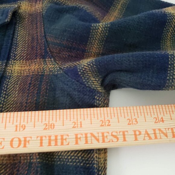 Orvis Big Bear Plaid Shirt Heavyweight Double Brushed Flannel Mens Size Large - Picture 10 of 11